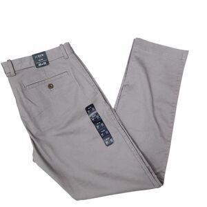 NEW J. Crew Factory Mens Slim Fit Gray Chino Pants 35x32